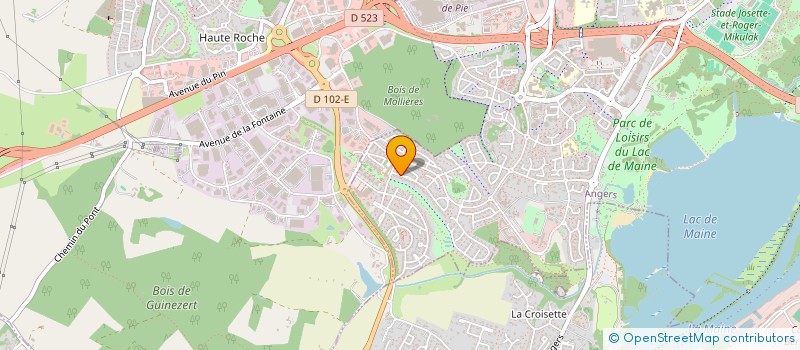 localisation de l'entreprise SCI ADRIEN TAILAME à ANGERS