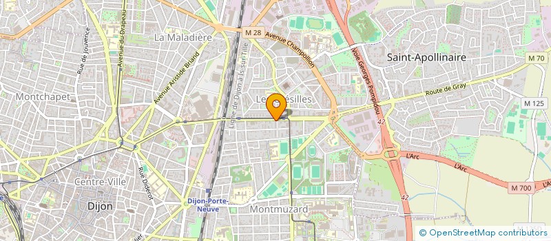 localisation de l'entreprise SCI ADRIENNE à DIJON