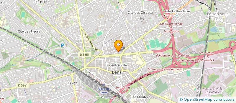 localisation de l'entreprise SCI ADRIFLO  LENS