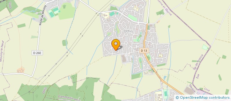 localisation de l'entreprise SCI ADRIFLO  OTHIS