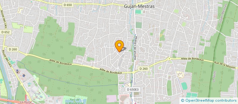 localisation de l'entreprise SCI ADRIMAR  GUJAN-MESTRAS