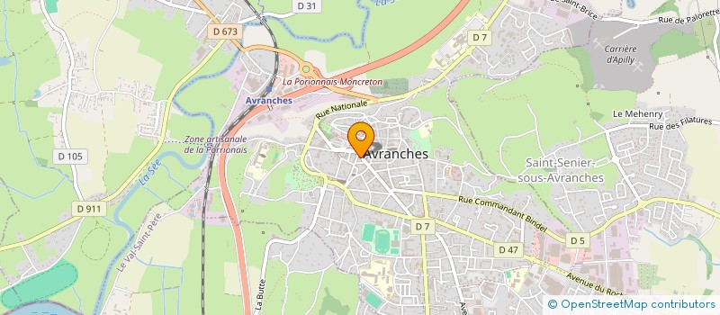 localisation de l'entreprise SCI ADRIMAR  AVRANCHES