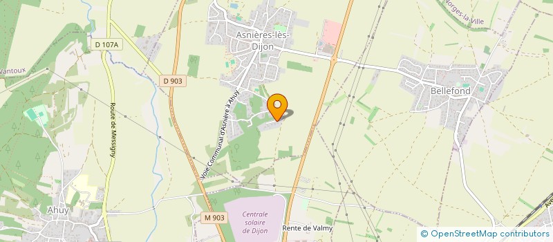 localisation de l'entreprise SCI ADRIPACE  ASNIERES-LES-DIJON