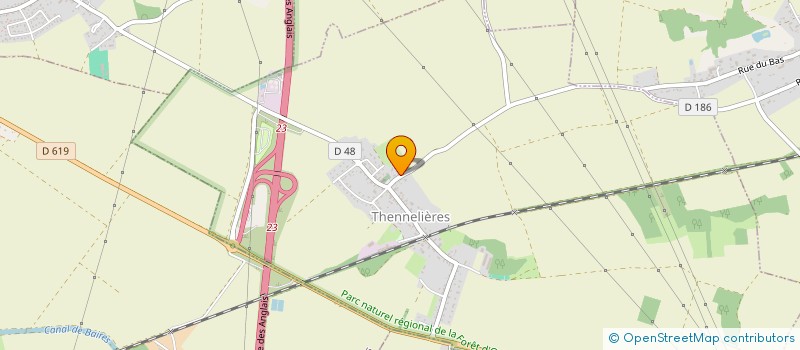 localisation de l'entreprise SCI ADRITHEO  THENNELIERES