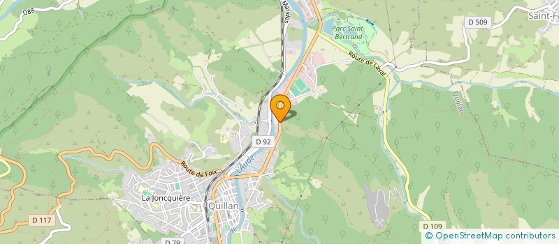 localisation de l'entreprise SCI ADROIT LACROIX à QUILLAN