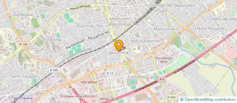 localisation de l'entreprise SCI ADS ANGLES  NIMES