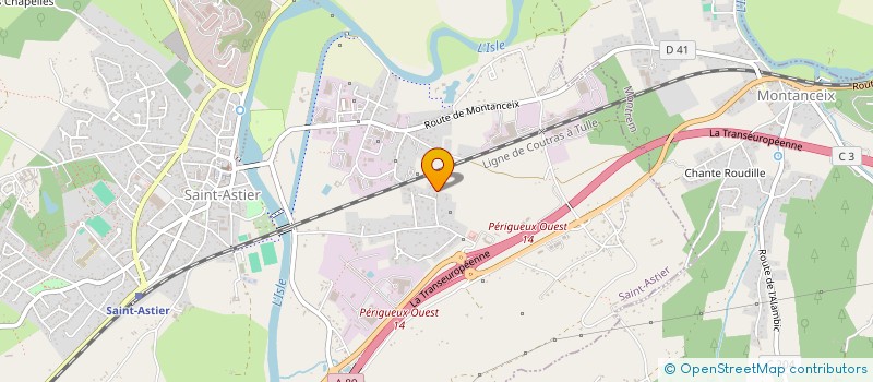 localisation de l'entreprise SCI ADSB  SAINT-ASTIER