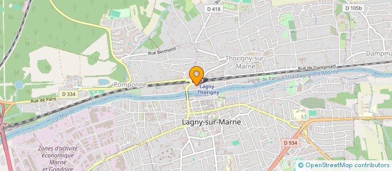 localisation de l'entreprise SCI ADSE à POMPONNE