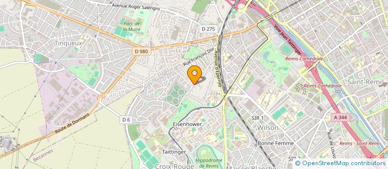 localisation de l'entreprise SCI ADSR  REIMS