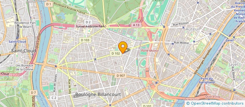 localisation de l'entreprise SCI ADSUM à BOULOGNE-BILLANCOURT