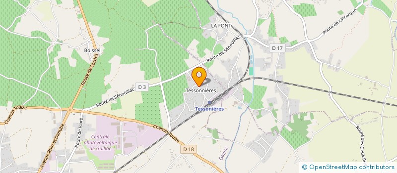 localisation de l'entreprise SCI ADT à GAILLAC