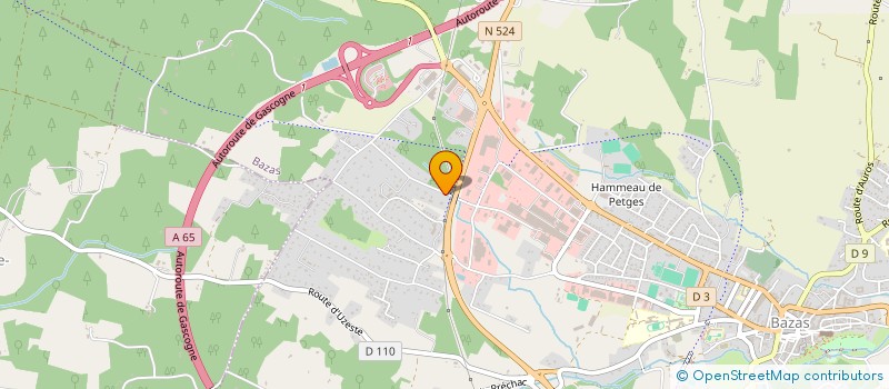 localisation de l'entreprise SCI ADVENT  BAZAS