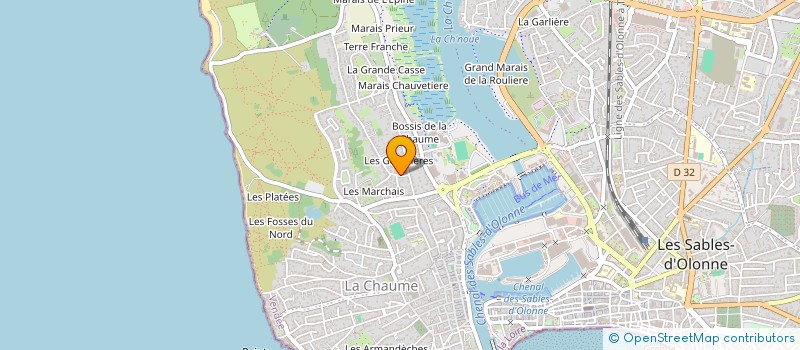 localisation de l'entreprise SCI ADVIJU à LES SABLES D'OLONNE