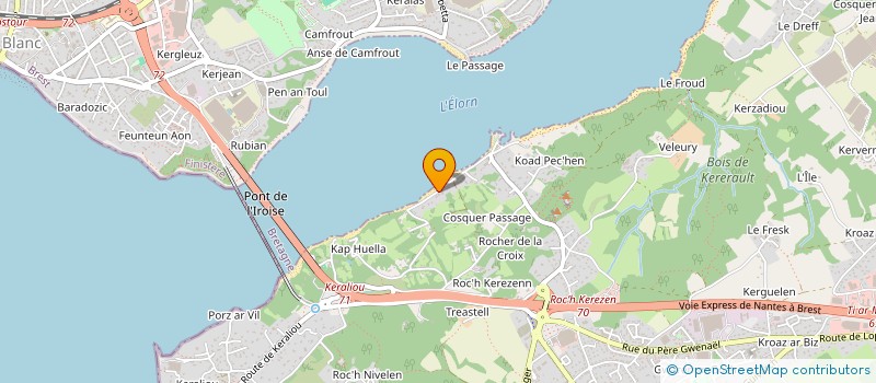 localisation de l'entreprise SCI ADY  PLOUGASTEL-DAOULAS