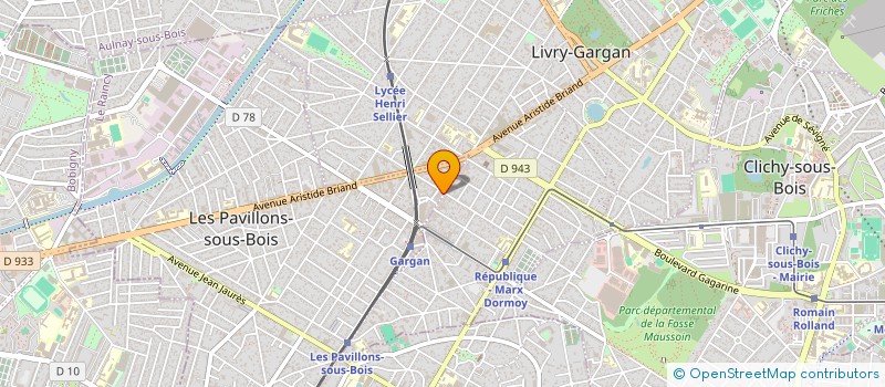 localisation de l'entreprise SCI ADYA  LES PAVILLONS-SOUS-BOIS
