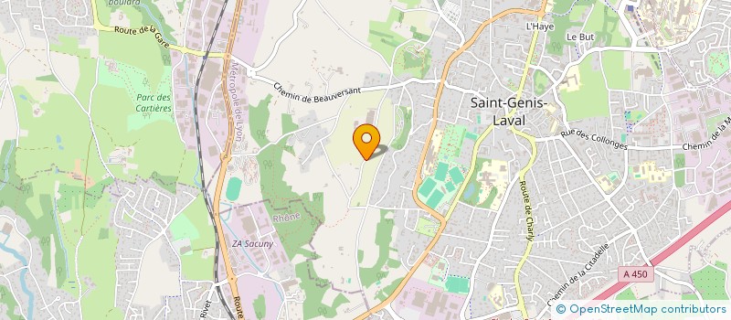 localisation de l'entreprise SCI AE 69  SAINT-GENIS-LAVAL