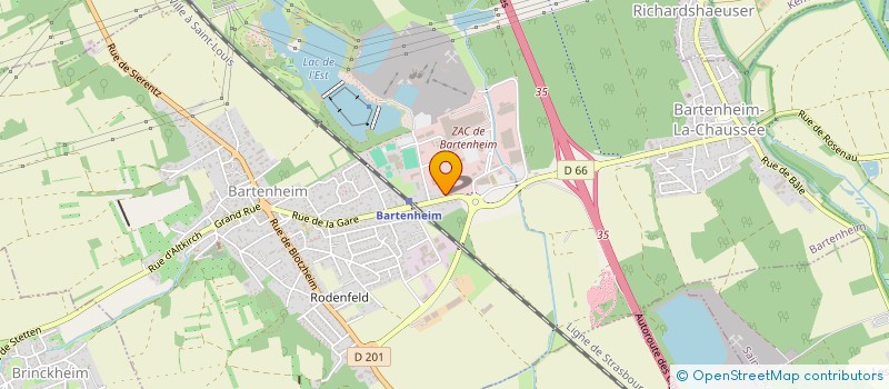 localisation de l'entreprise SCI AEA CUR DE BOIS  BARTENHEIM