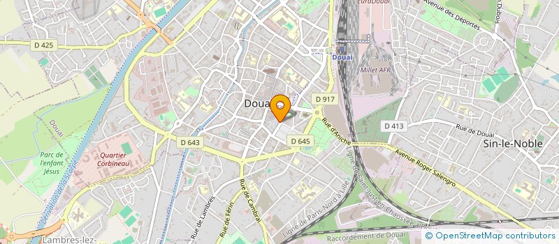 localisation de l'entreprise SCI AEB (AUTO ECOLE BARLET) à DOUAI