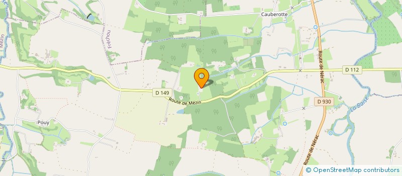 localisation de l'entreprise SCI AEBS  CALIGNAC