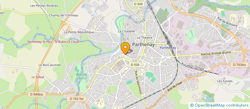 localisation de l'entreprise SCI AEC  PARTHENAY