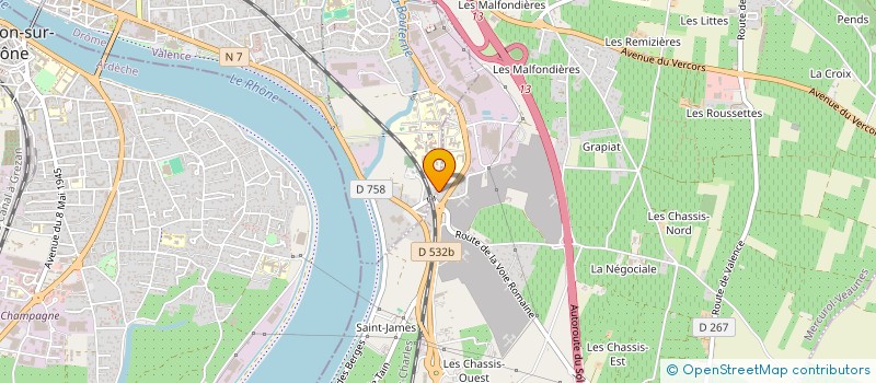 localisation de l'entreprise SCI AEC  TAIN-L'HERMITAGE