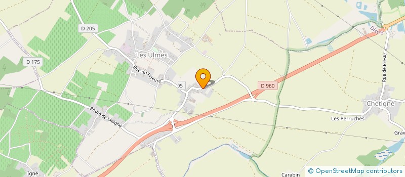 localisation de l'entreprise SCI AED  LES ULMES