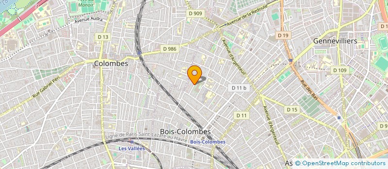 localisation de l'entreprise SCI AEF à BOIS-COLOMBES