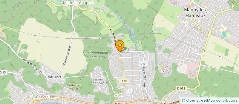 localisation de l'entreprise SCI AEI GINOUX  CHEVREUSE