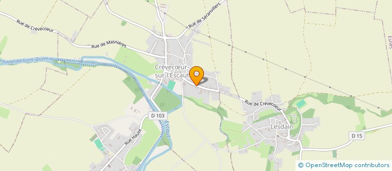 localisation de l'entreprise SCI AEJ  CREVECUR-SUR-L'ESCAUT