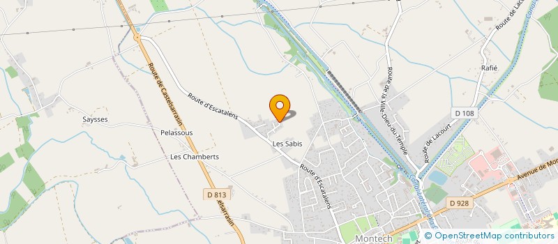 localisation de l'entreprise SCI AEK 2  MONTECH