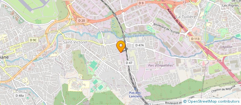 localisation de l'entreprise SCI AEK.M  SAINT-VICTORET