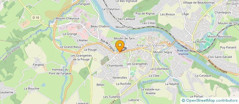 localisation de l'entreprise SCI AEL LES COCONS à AIXE-SUR-VIENNE