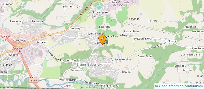 localisation de l'entreprise SCI AELAN  ERGUE-GABERIC