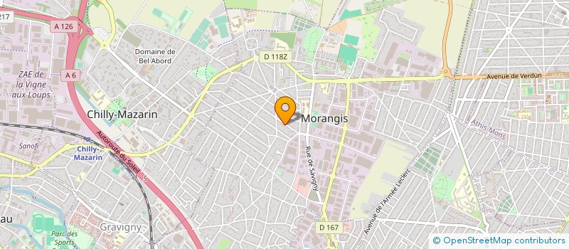 localisation de l'entreprise SCI AEM  MORANGIS