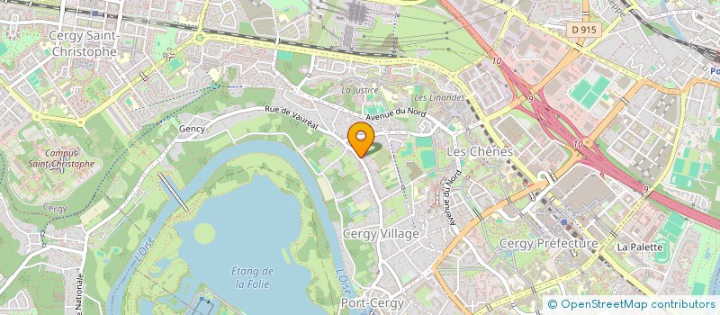 localisation de l'entreprise SCI AEMC  CERGY