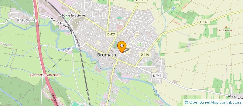 localisation de l'entreprise SCI AEMILIA  BRUMATH