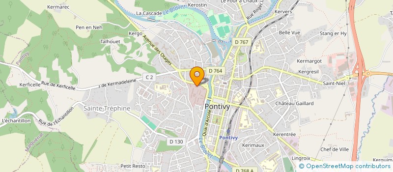 localisation de l'entreprise SCI AENOR  PONTIVY