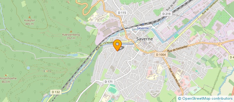 localisation de l'entreprise SCI AERE  SAVERNE