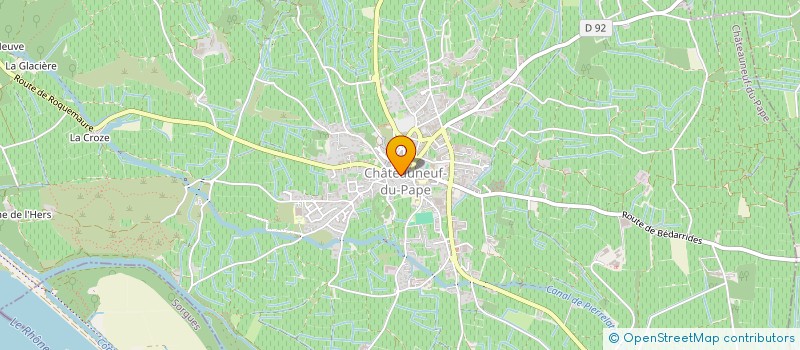 localisation de l'entreprise SCI AERIA  CHATEAUNEUF-DU-PAPE