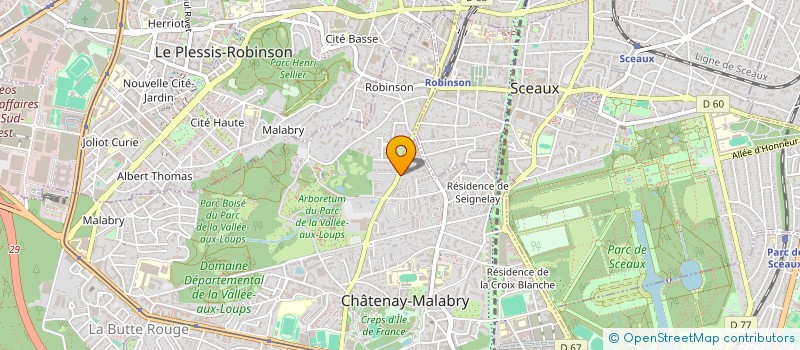 localisation de l'entreprise SCI AERIAL FACTORY  CHATENAY-MALABRY