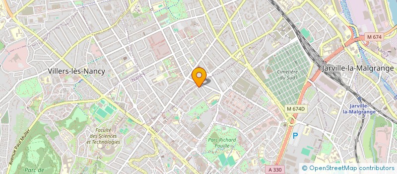 localisation de l'entreprise SCI AERO  VANDUVRE-LES-NANCY