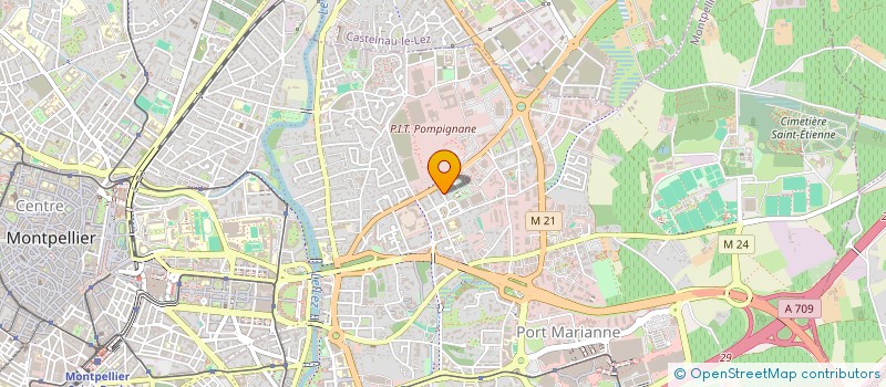 localisation de l'entreprise SCI AERO MED TOULOUSE  MONTPELLIER
