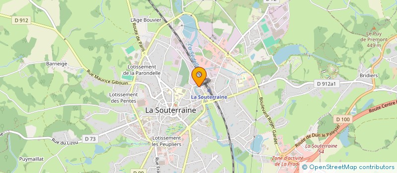 localisation de l'entreprise SCI AERONORD  LA SOUTERRAINE