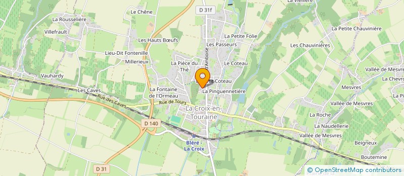 localisation de l'entreprise SCI AESCULAPE à LA CROIX-EN-TOURAINE