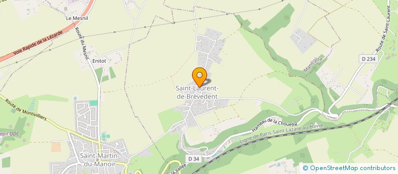 localisation de l'entreprise SCI AESTAS  SAINT-LAURENT-DE-BREVEDENT