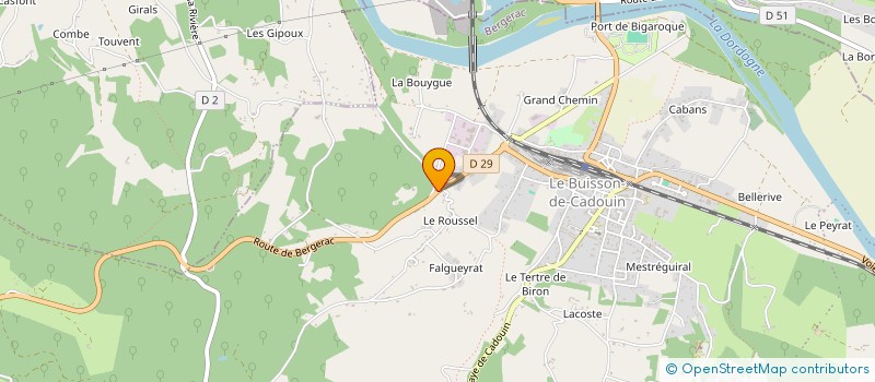 localisation de l'entreprise SCI AET  LE BUISSON-DE-CADOUIN