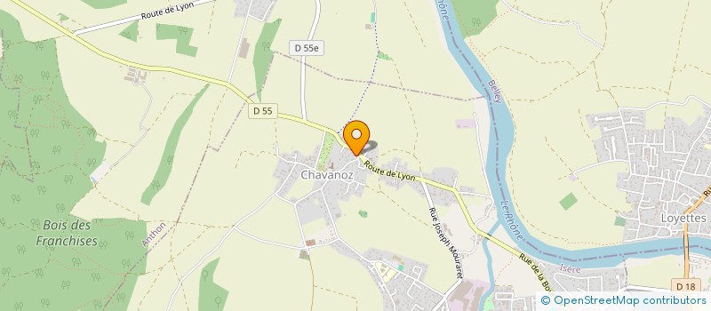 localisation de l'entreprise SCI AETC  TIGNIEU-JAMEYZIEU