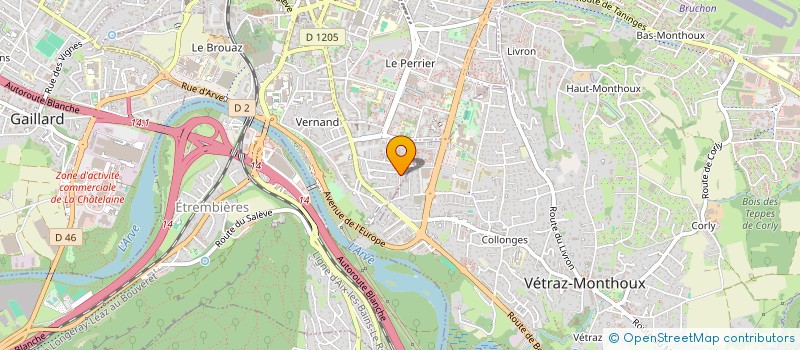 localisation de l'entreprise SCI AETERNA  ANNEMASSE