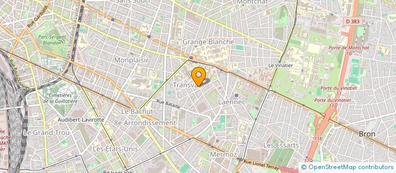 localisation de l'entreprise SCI AETIUS  LYON