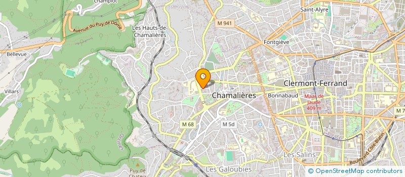 localisation de l'entreprise SCI AETIUS  CHAMALIERES